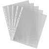 Pack 100 Quality Clear Plastic A4 Folders Wallets Pockets