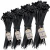 200Pcs Cable Ties Assortment -Mix Black Zip Ties Set