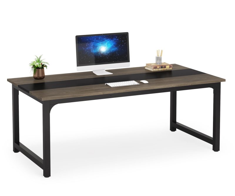Modern Computer Desk, 70.8 x 31.5 inch Large Office Desk Computer Table