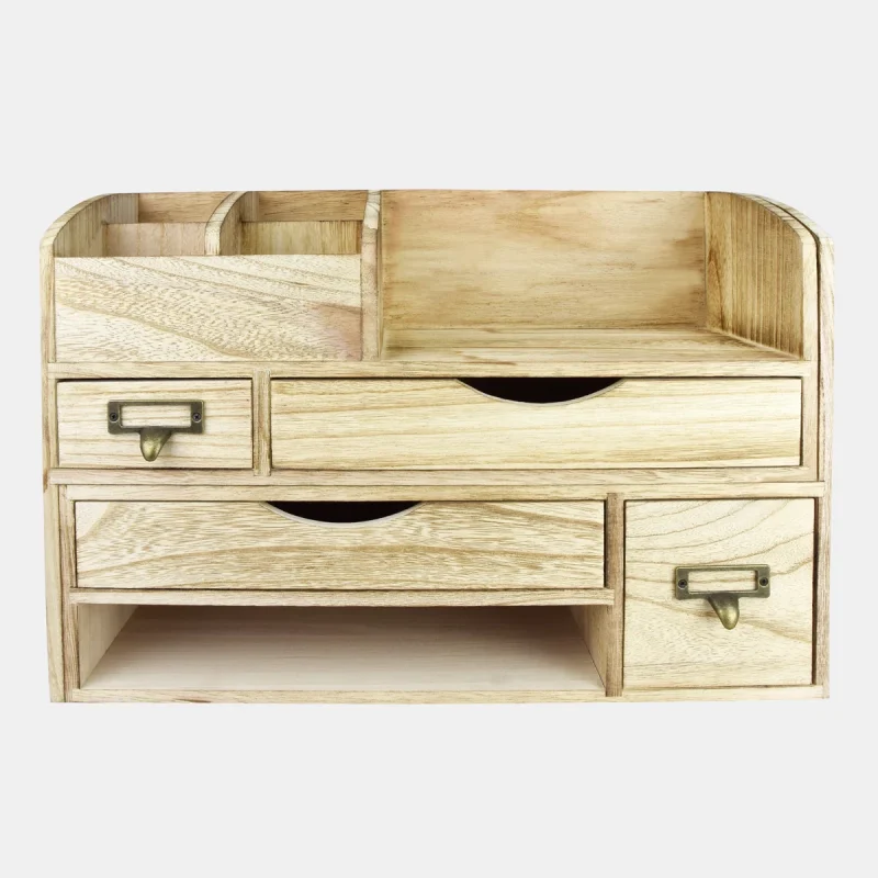 Doon Wood Stackable Desk Organizer